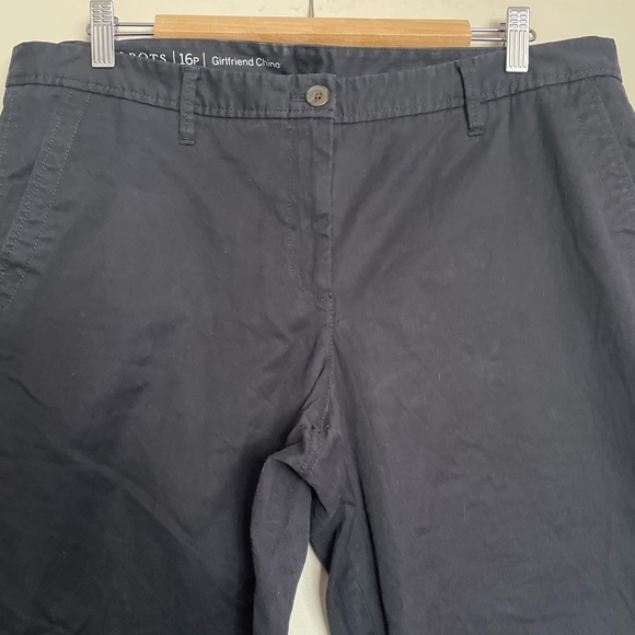 Talbots Girlfriend Chino - Black - Size 16 - Petite - Picture 3 of 8